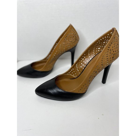 NEW BCBGeneration Tan Leather Cut-out Heels, Women's 9.5 - Picture 4 of 11